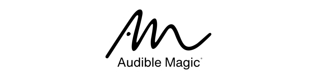 Audible Magic Logo in Allot Lines Digital Music Distribution