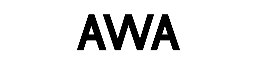 AWA Logo in Allot Lines Digital Music Distribution