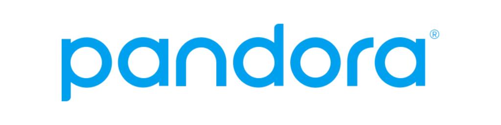 Pandora Logo in Allot Lines Digital Music Distribution