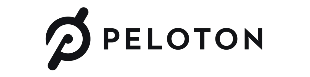 Peloton Logo in Allot Lines Digital Music Distribution