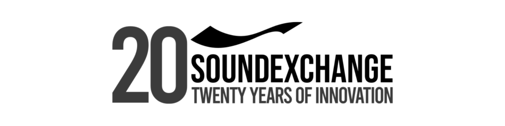 SoundExchange Logo in Allot Lines Digital Music Distribution
