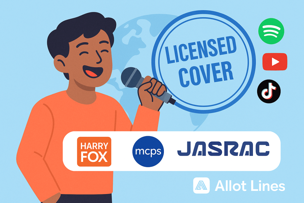 🎤 Can I Release Cover Songs with Allot Lines?