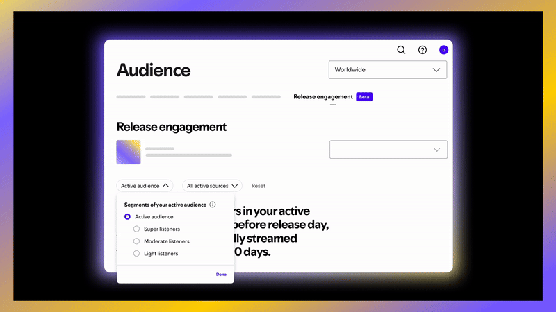 Audience Tab in Spotify for Artists